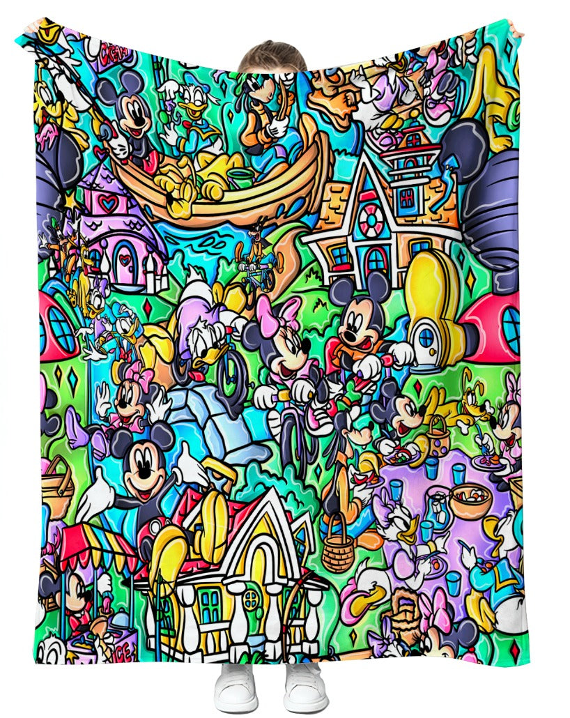 Bright Clubhouse Plush Blanket 50x60