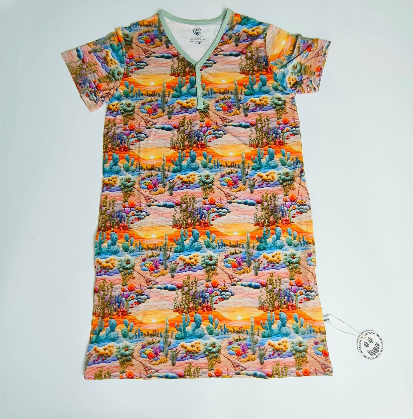Embroidered Desert Nightgown