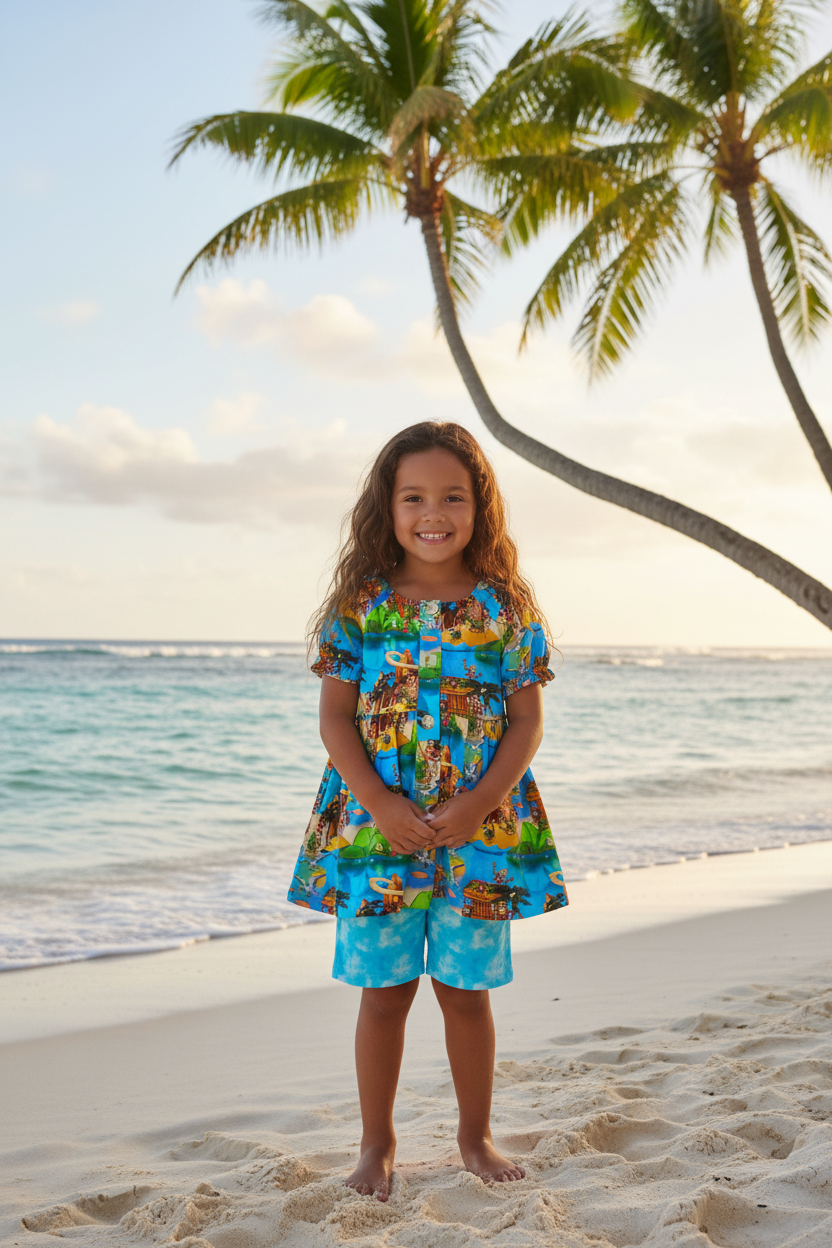 Island Tides Peplum Set