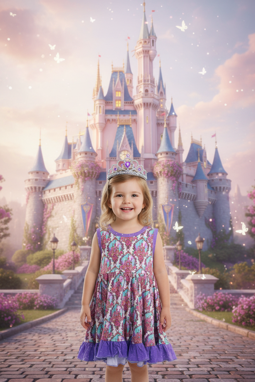 Royal Slumber Tank Twirl Dress