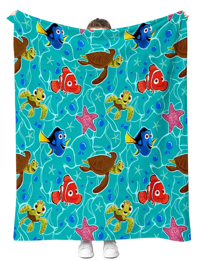 Clown Fish & Friends Plush Blanket 50x60