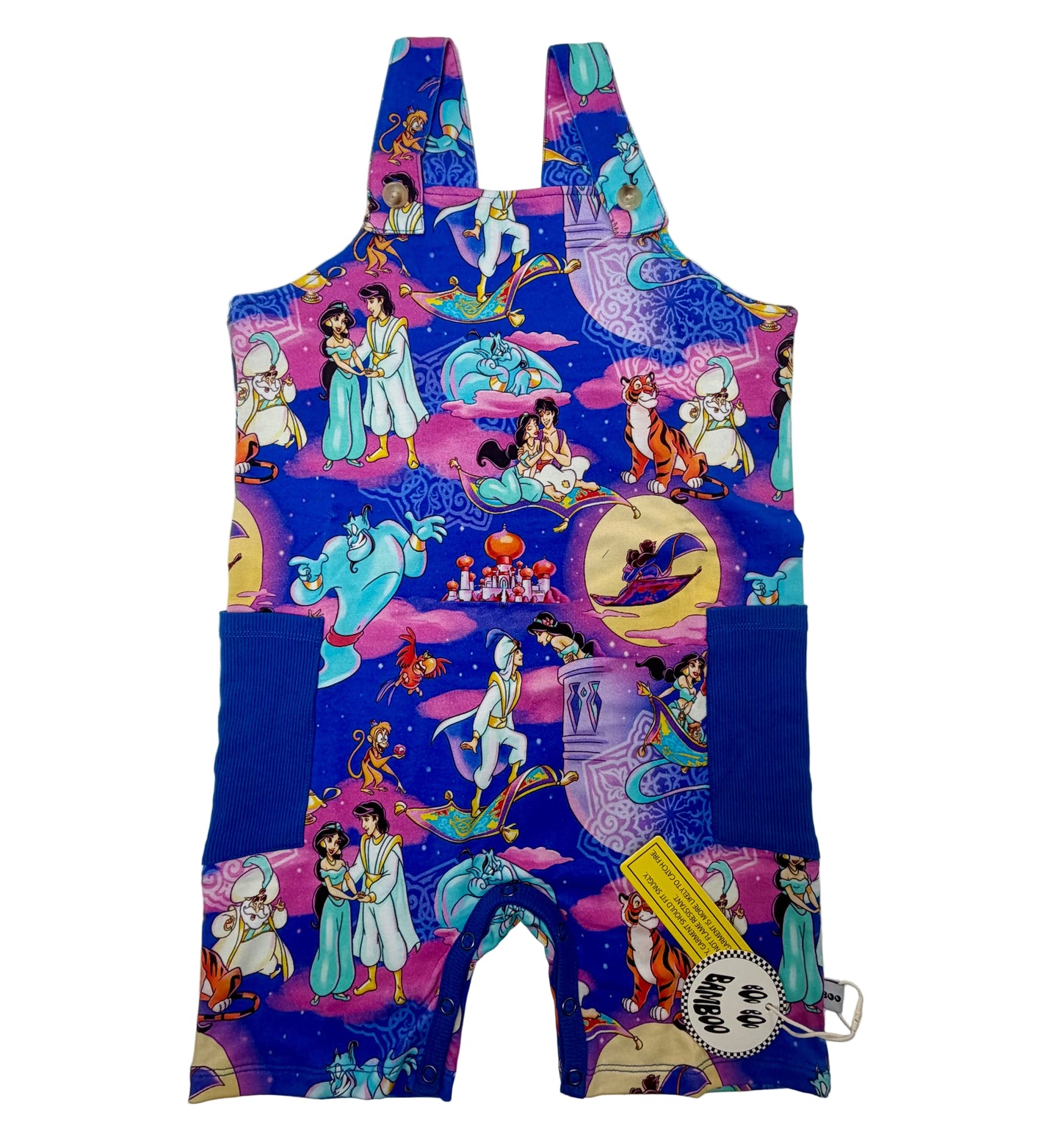 Arabian Nights French Terry Short Overalls