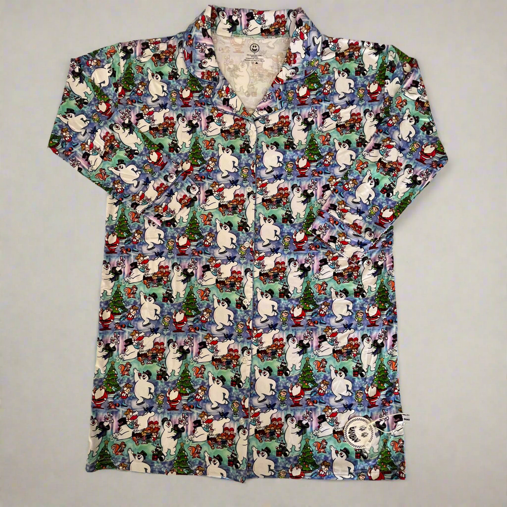 Happy Jolly Soul Button-Down Nightgown