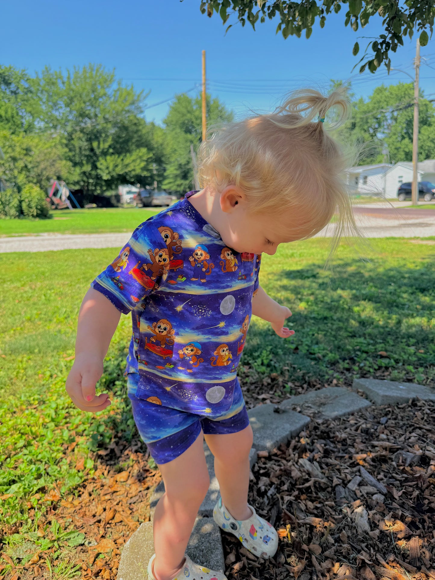 Munkee Boo Boo Biker Short Set