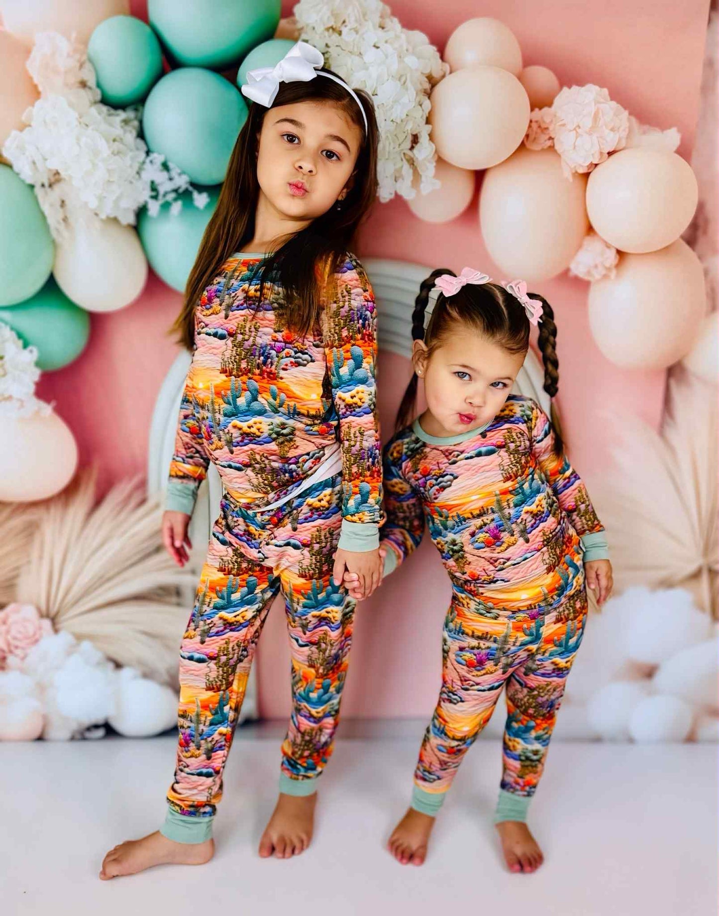 Embroidered Desert Pajama Set
