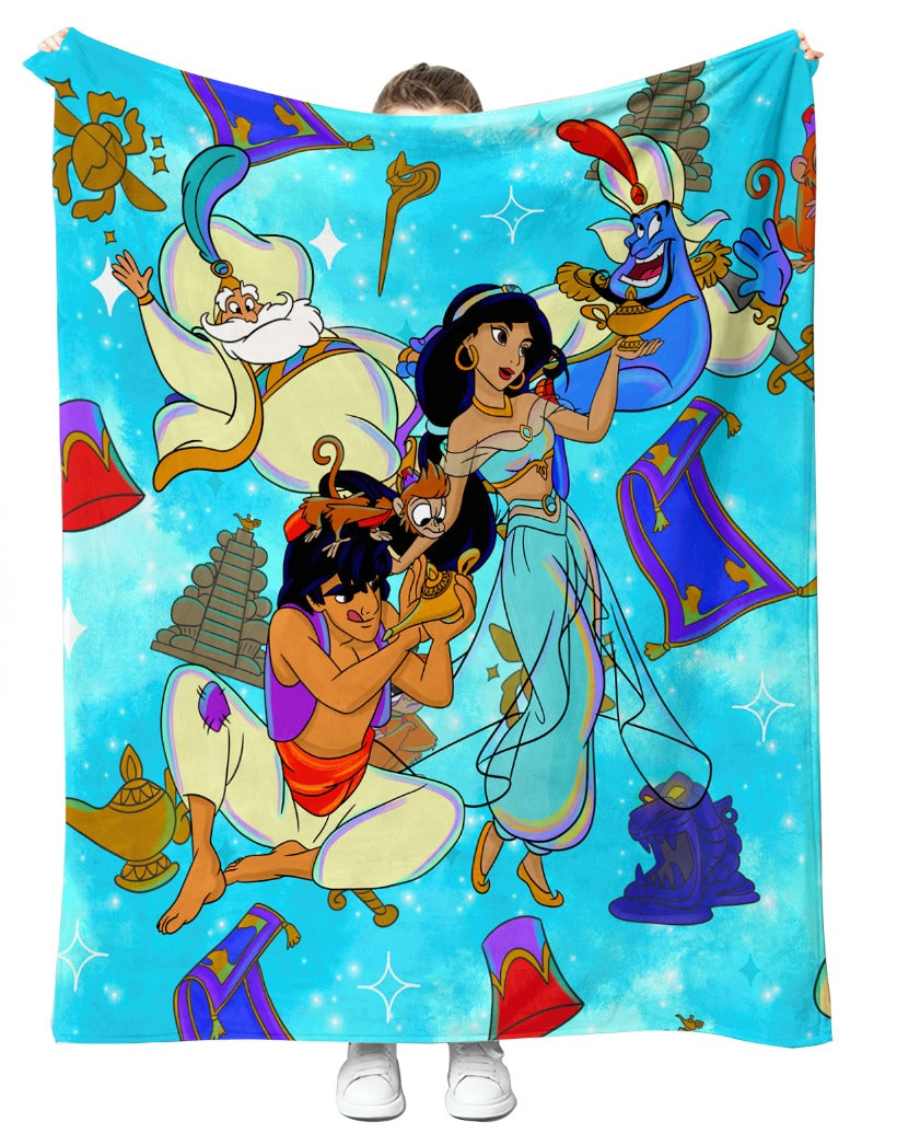 Big Genie Wishes Plush Blanket 50x60