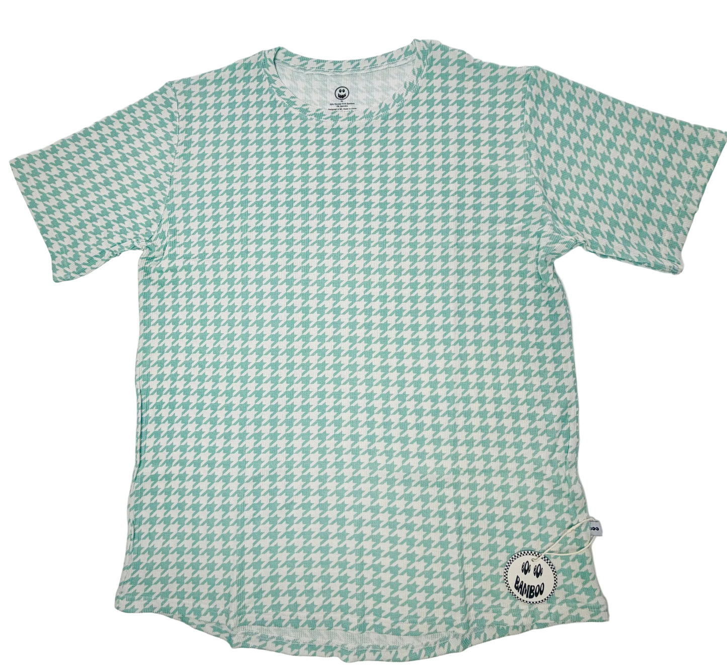 Houndstooth Bamboo Waffle Adult Tee