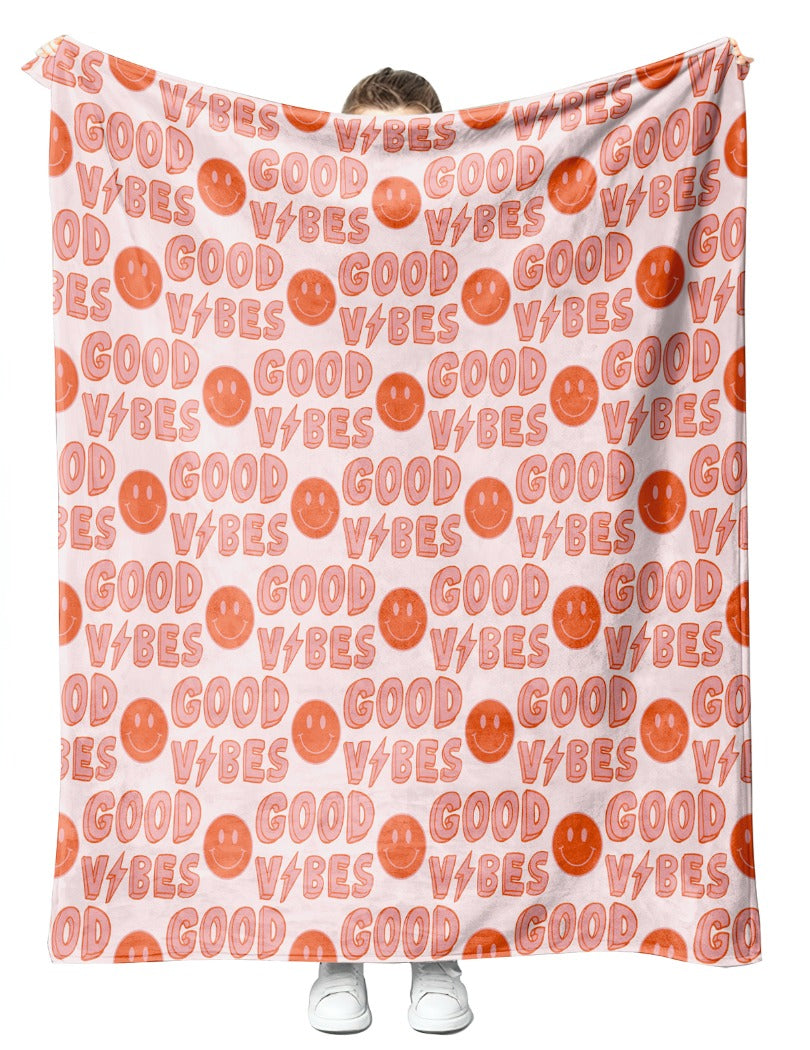 Good Vibes Plush Blanket 50x60