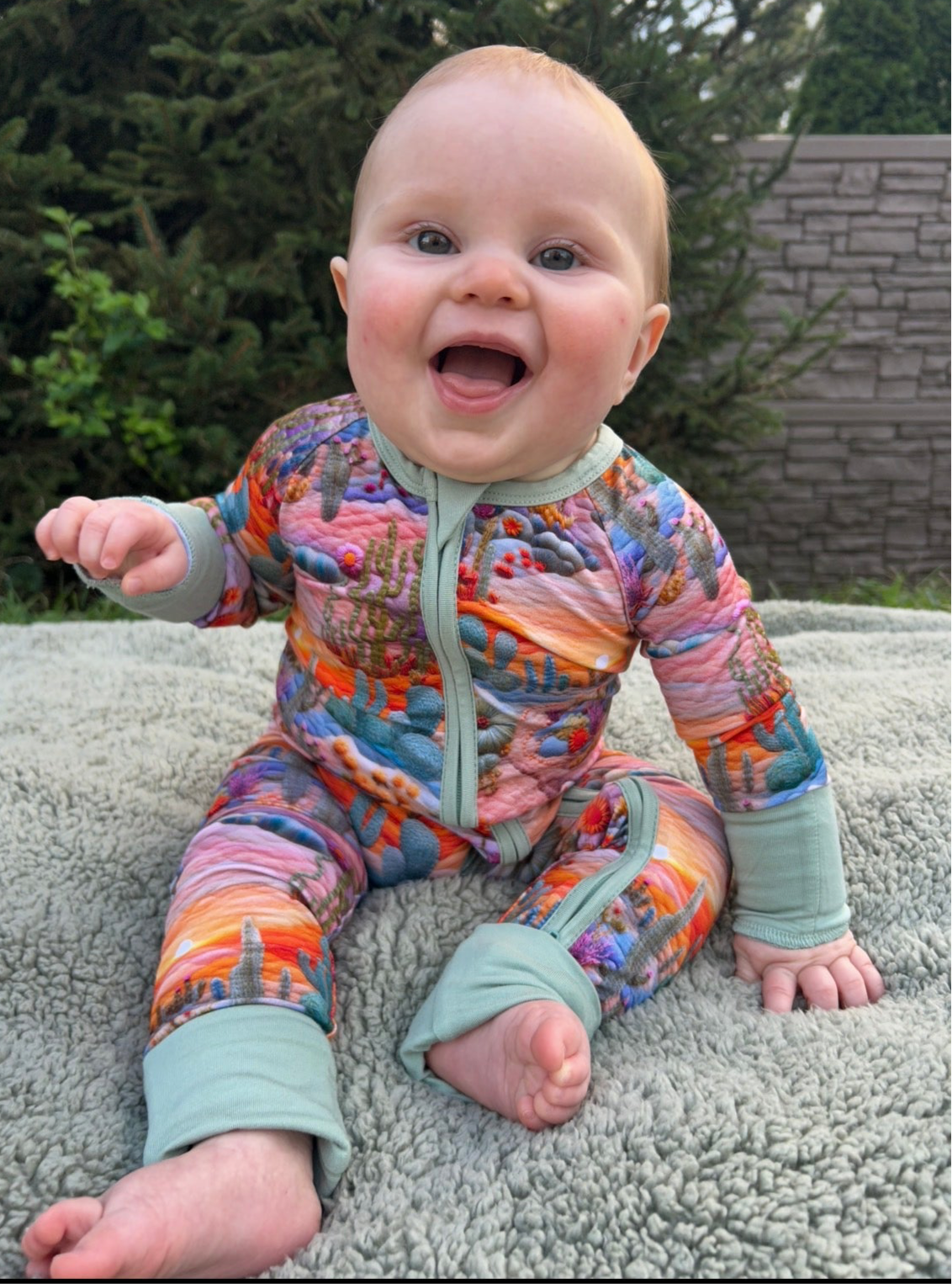 Embroidered Desert Zippy