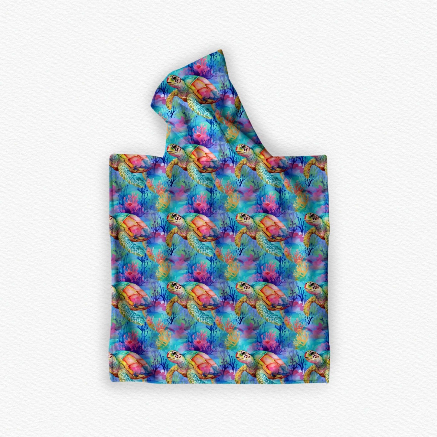 Turtle Hooded Beach Towel