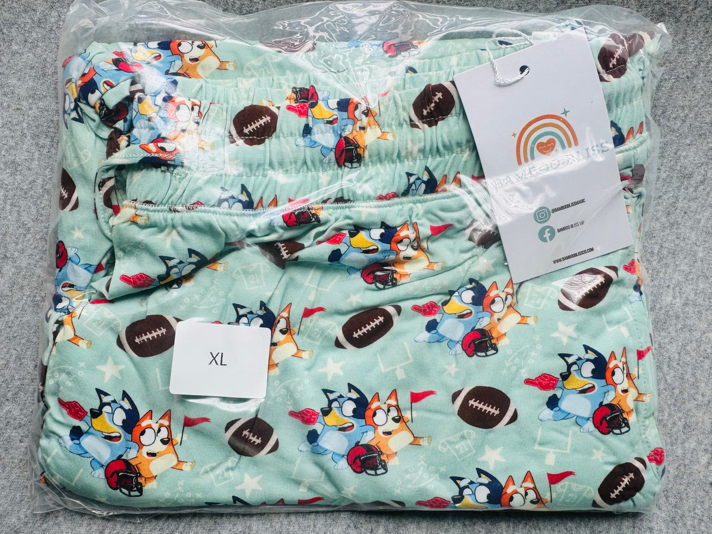 Bamboo Bliss Men’s Lounge Pants - Football