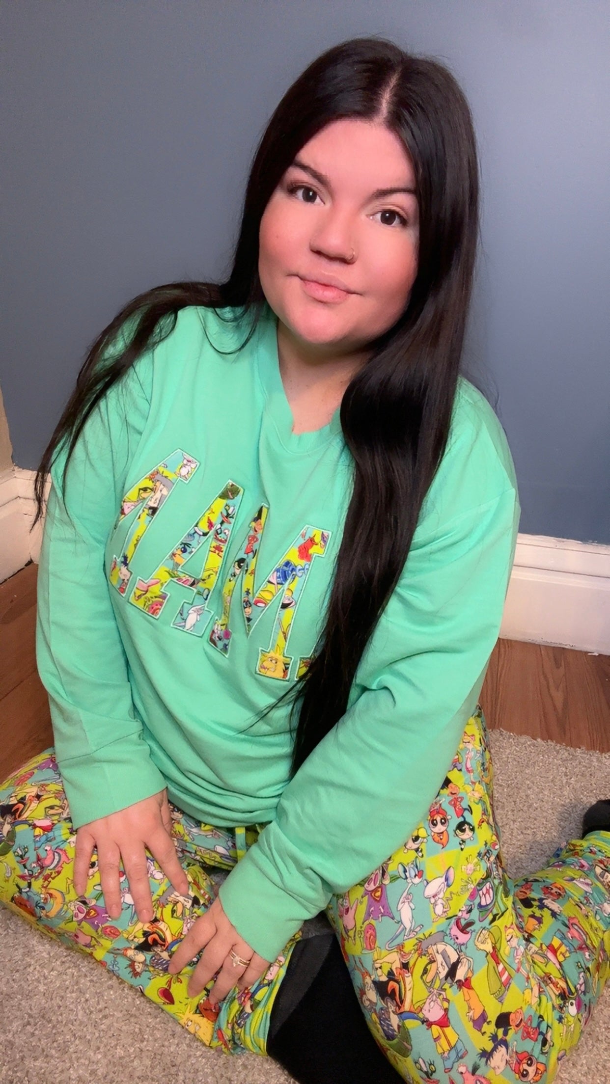 Back In My Day Mama Embroidered French Terry Crewneck