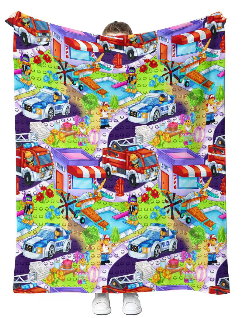 Block Toys Plush Blanket 50x60