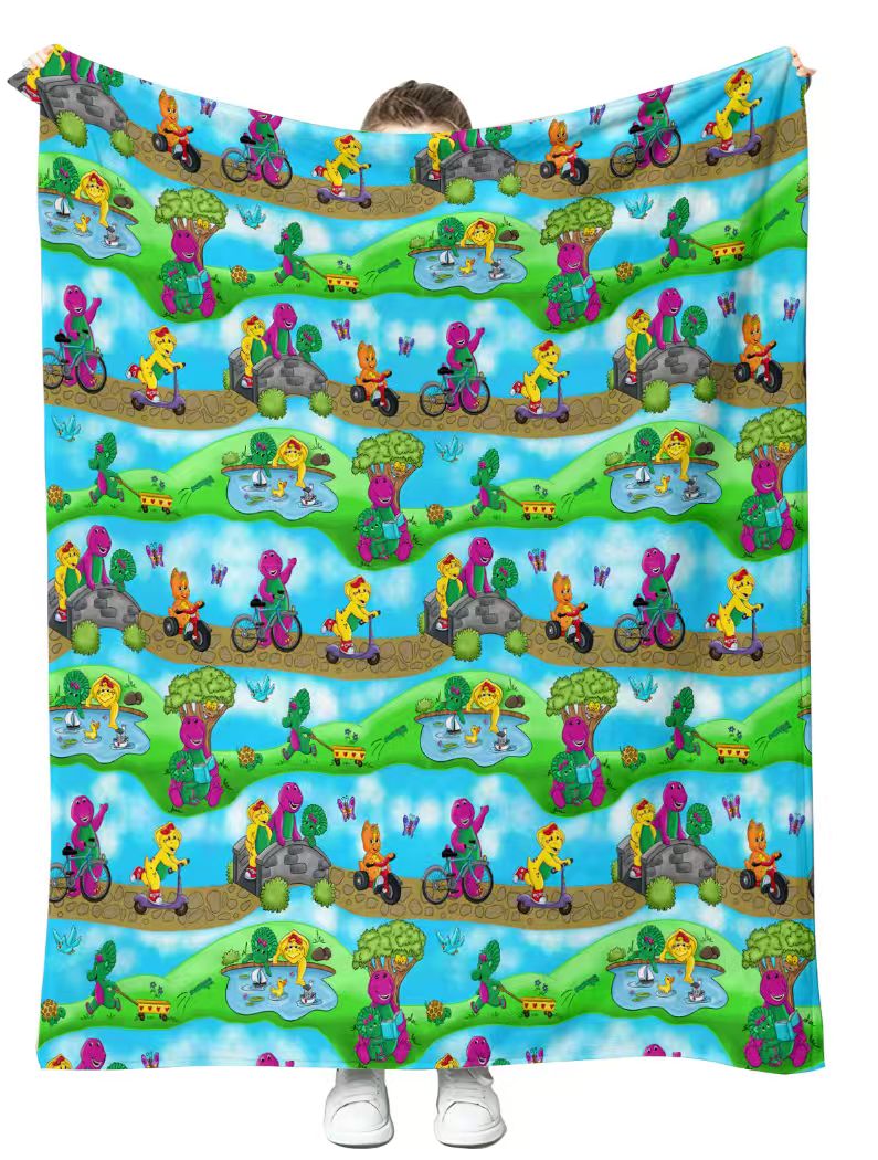 Dino Park Day Plush Blanket 50x60