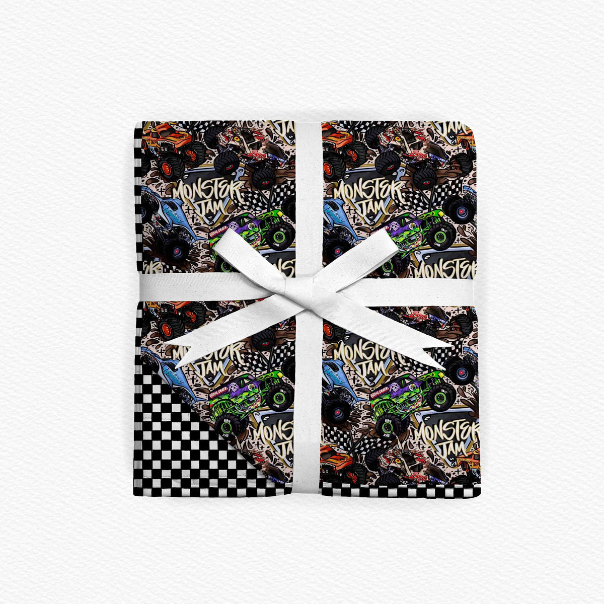 Vrooom Vrooom Double Quilted Bamboo Blanket - 30x40