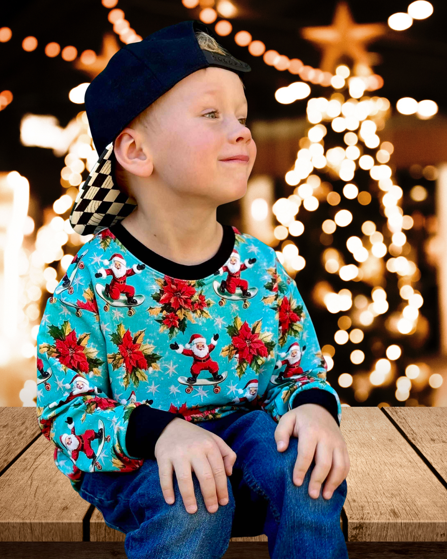Sleigh All Day Kids French Terry Crewneck