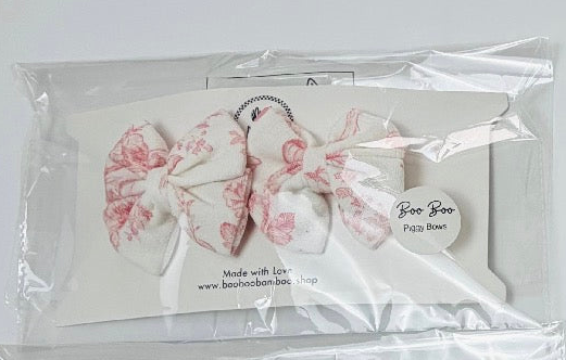 Butterfly Pointelle 2-Pack Piggy Bows