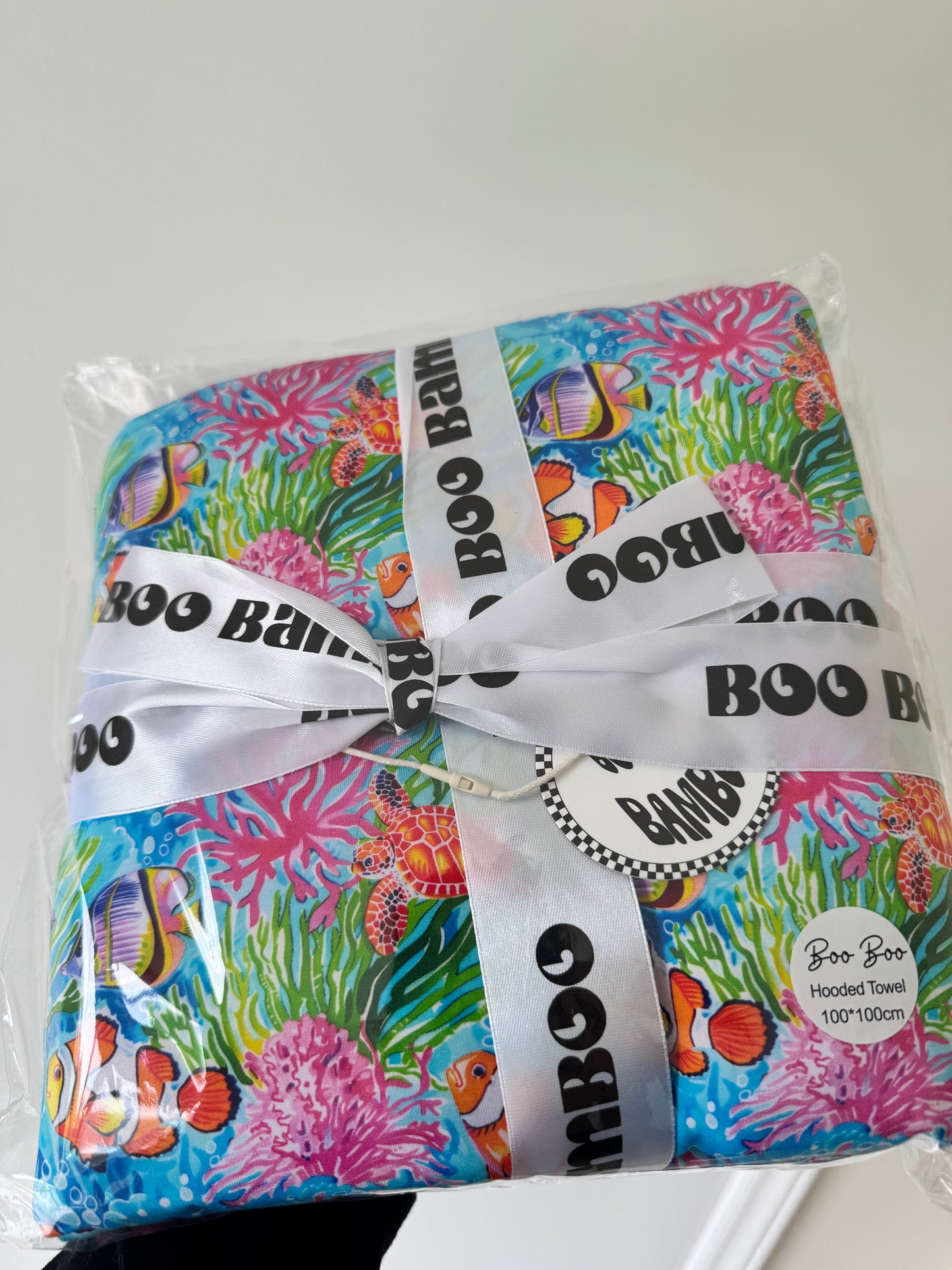 Coral Reef Bamboo Hooded Towel
