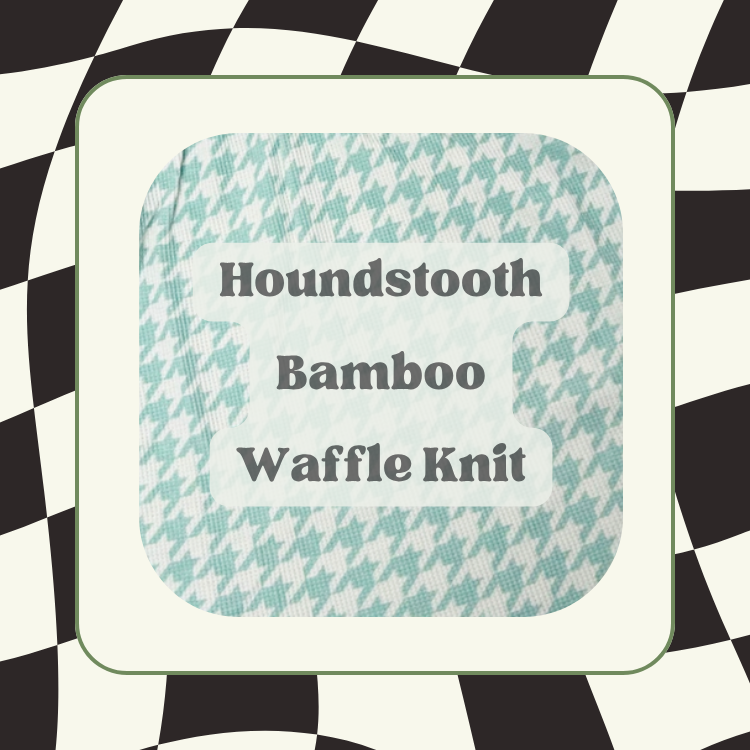 Houndstooth Bamboo Waffle Knit