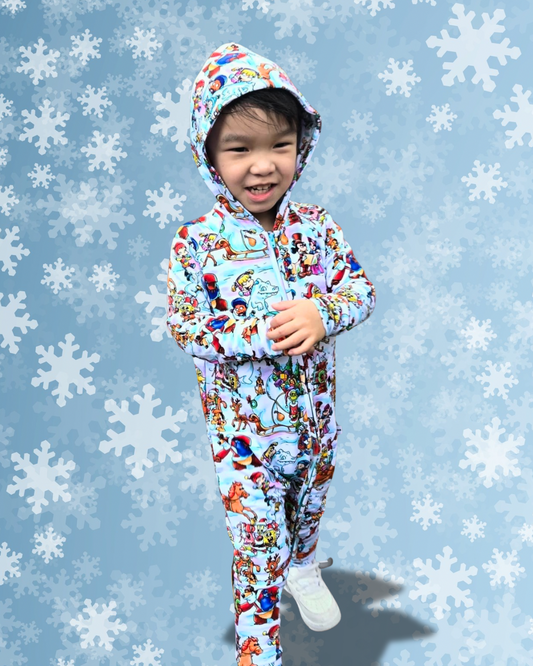 Snow Day Daywear French Terry Hooded Zippy
