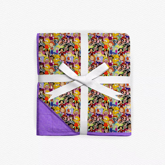 90s Girlies 60 x 80 Quilted
