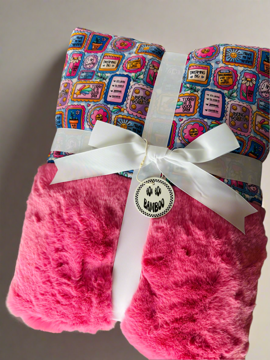 Self-Love Club Luxe Bamboo Minky Luxe Blanket - 60x80