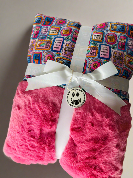 Self-Love Club Luxe Bamboo Minky Luxe Blanket - 60x80