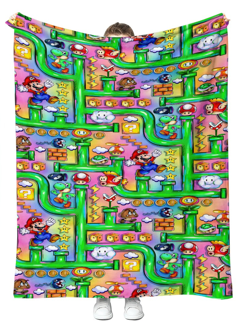Playful Pipes Plush Blanket 50x60