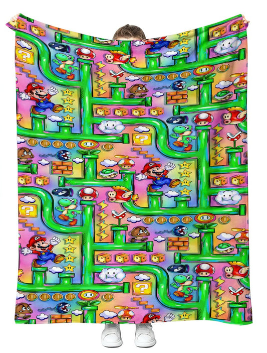 Playful Pipes Plush Blanket 50x60