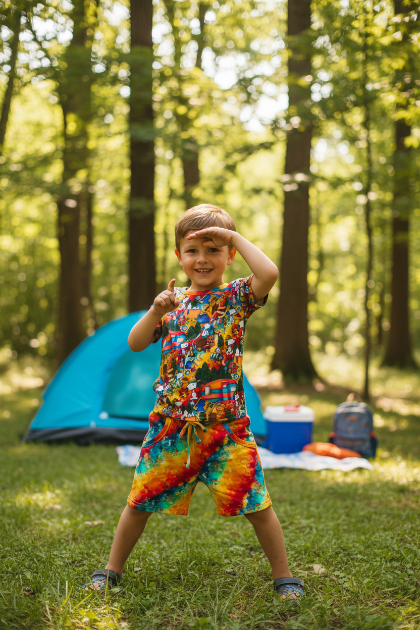 Campfire Friends Short Set