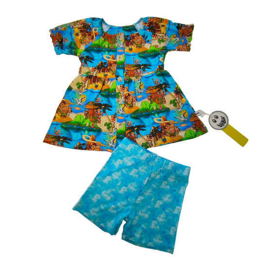 Island Tides Peplum Set