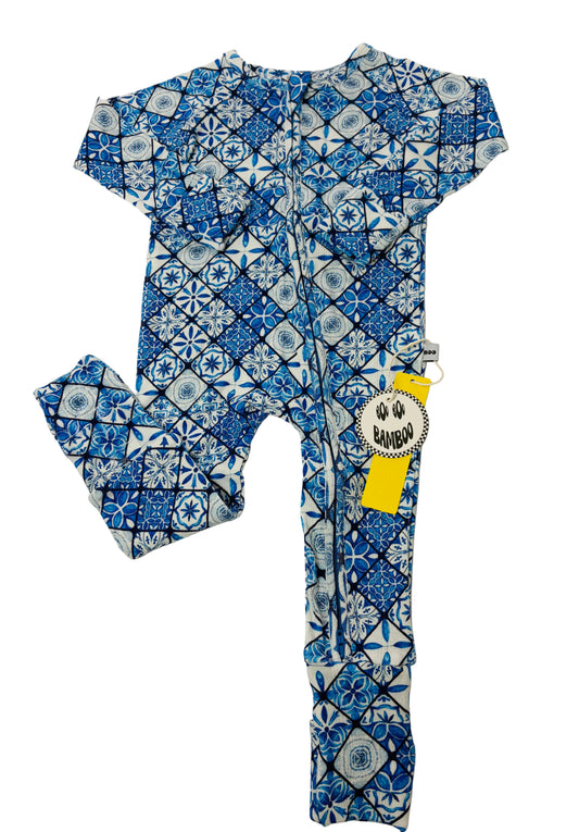 Mediterranean Tile Pointelle Zippy