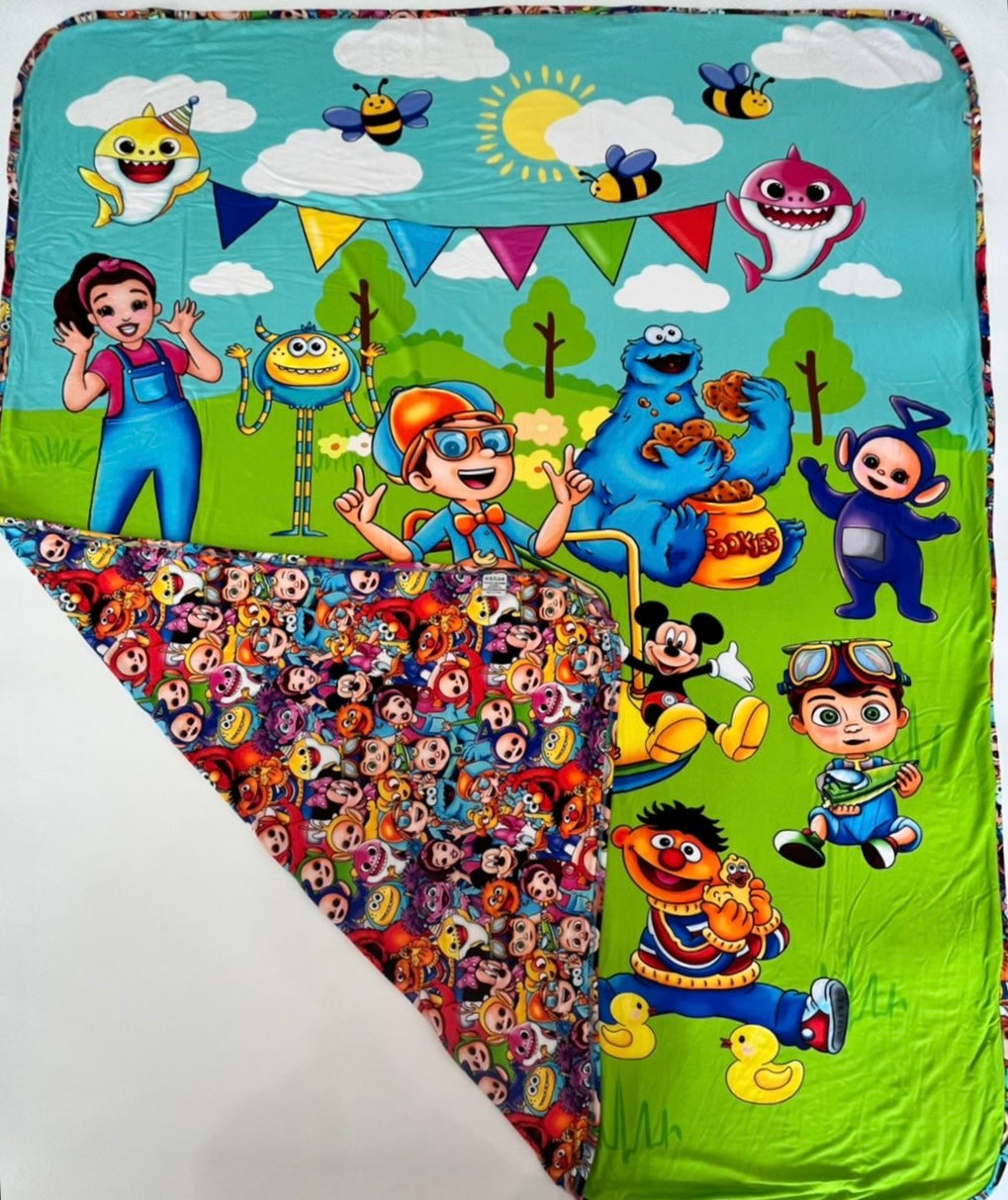 Baby’s First Babysitter 3 Layer Bamboo Blanket - 60x50