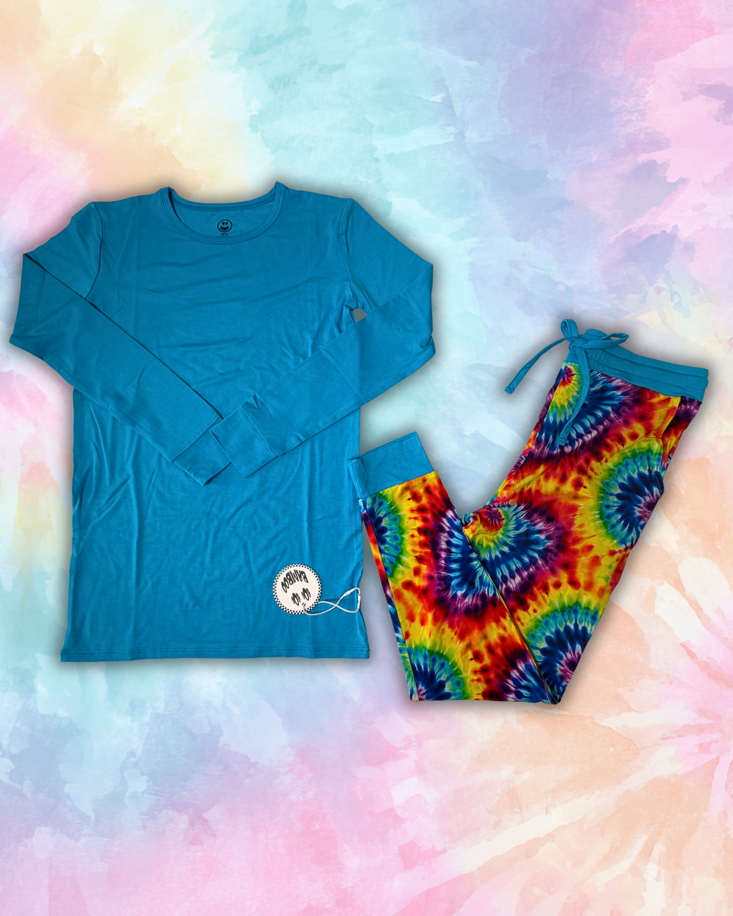 Good Vibes Only Big Kids Jogger Pajama Set