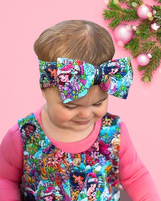 Enchanted Christmas Head Wrap Bow