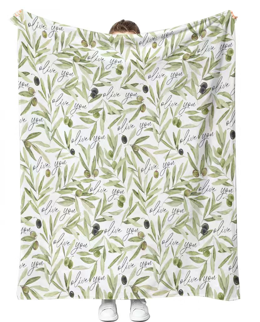 Olive You The Most Plush Blanket 50x60