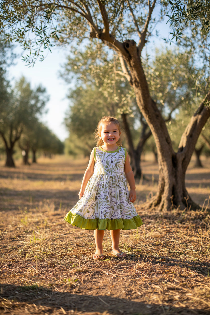 Olive You the Most Tank Twirl Dress