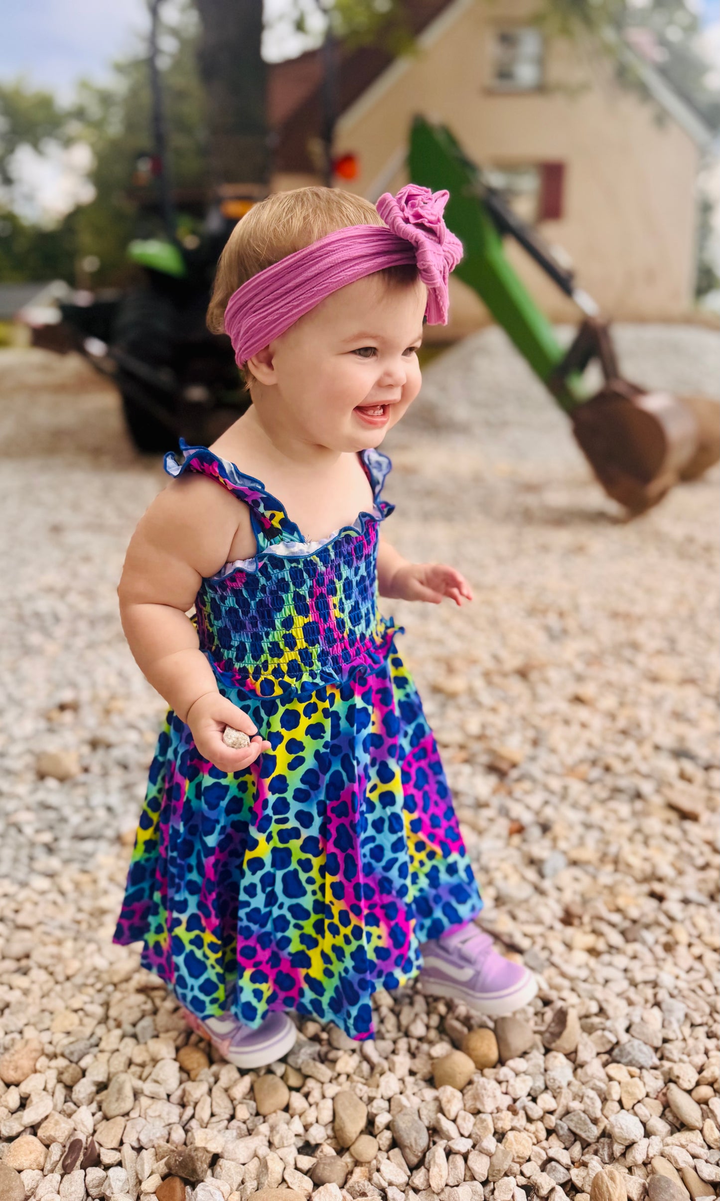 Wild Child Tank Smocked Twirl Dress