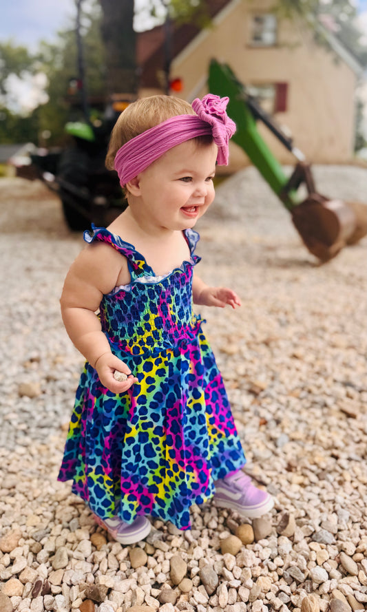 Wild Child Tank Smocked Twirl Dress