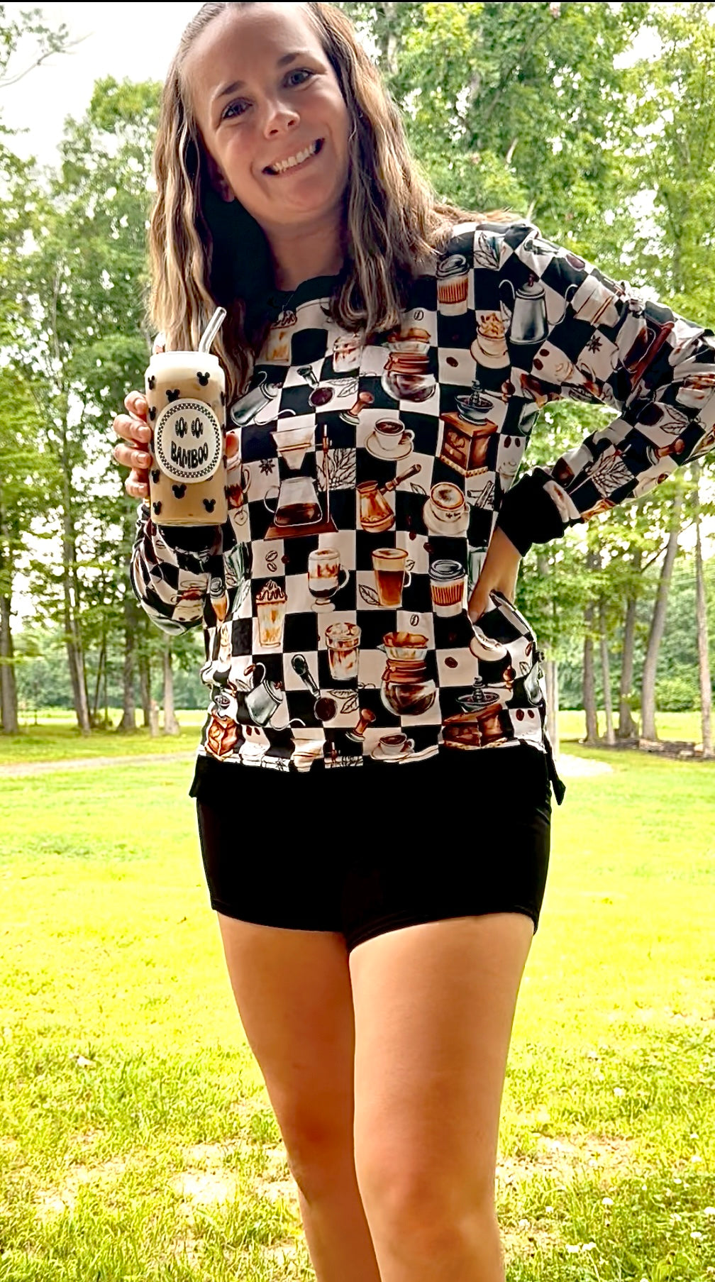 Cozy & Caffeinated Women’s French Terry Crewneck