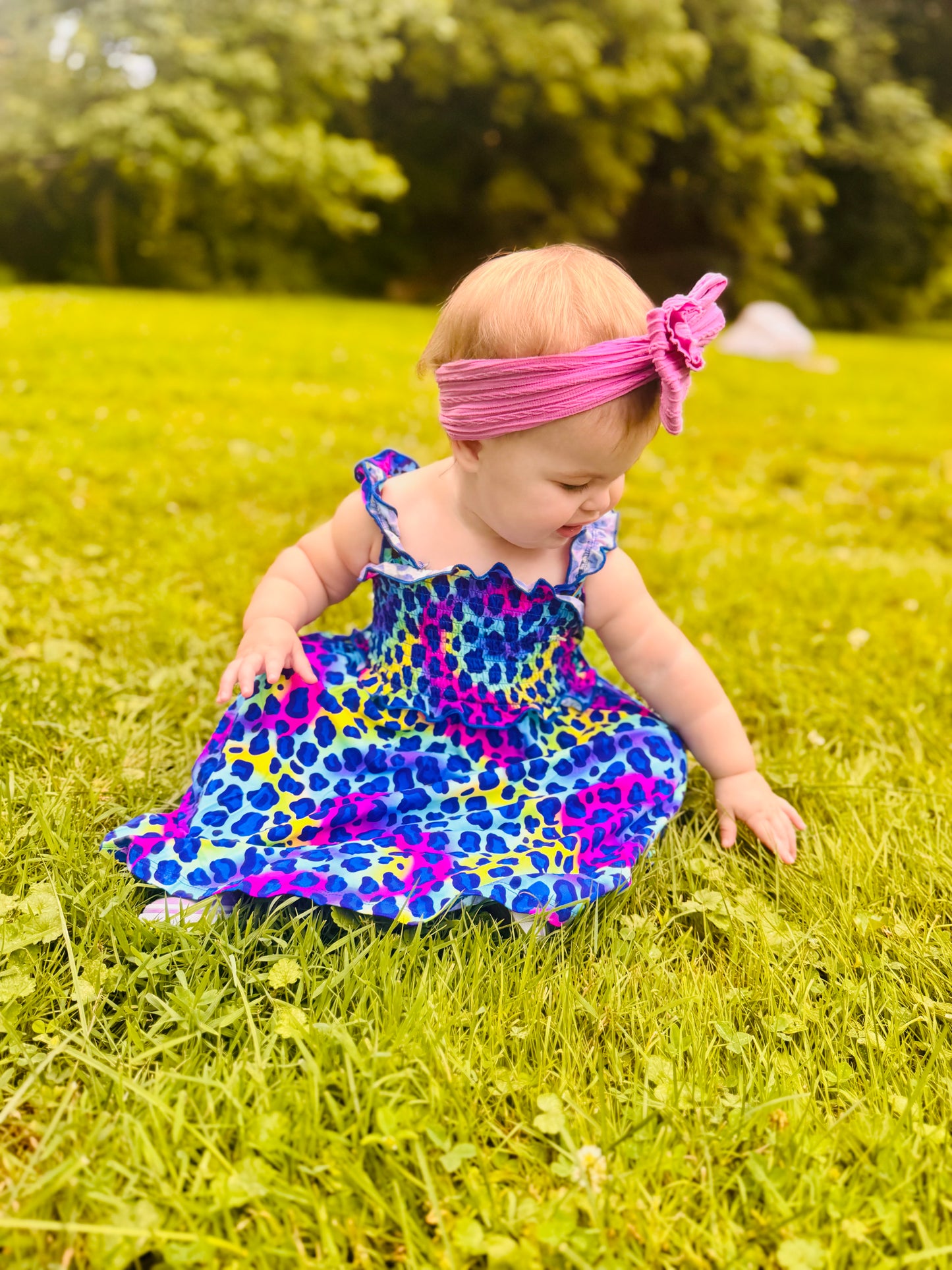 Wild Child Tank Smocked Twirl Dress