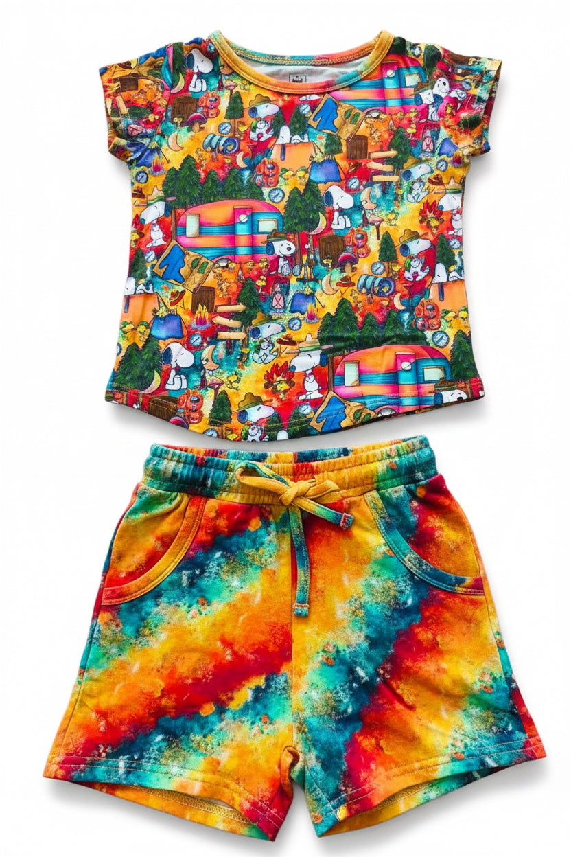 Campfire Friends Short Set