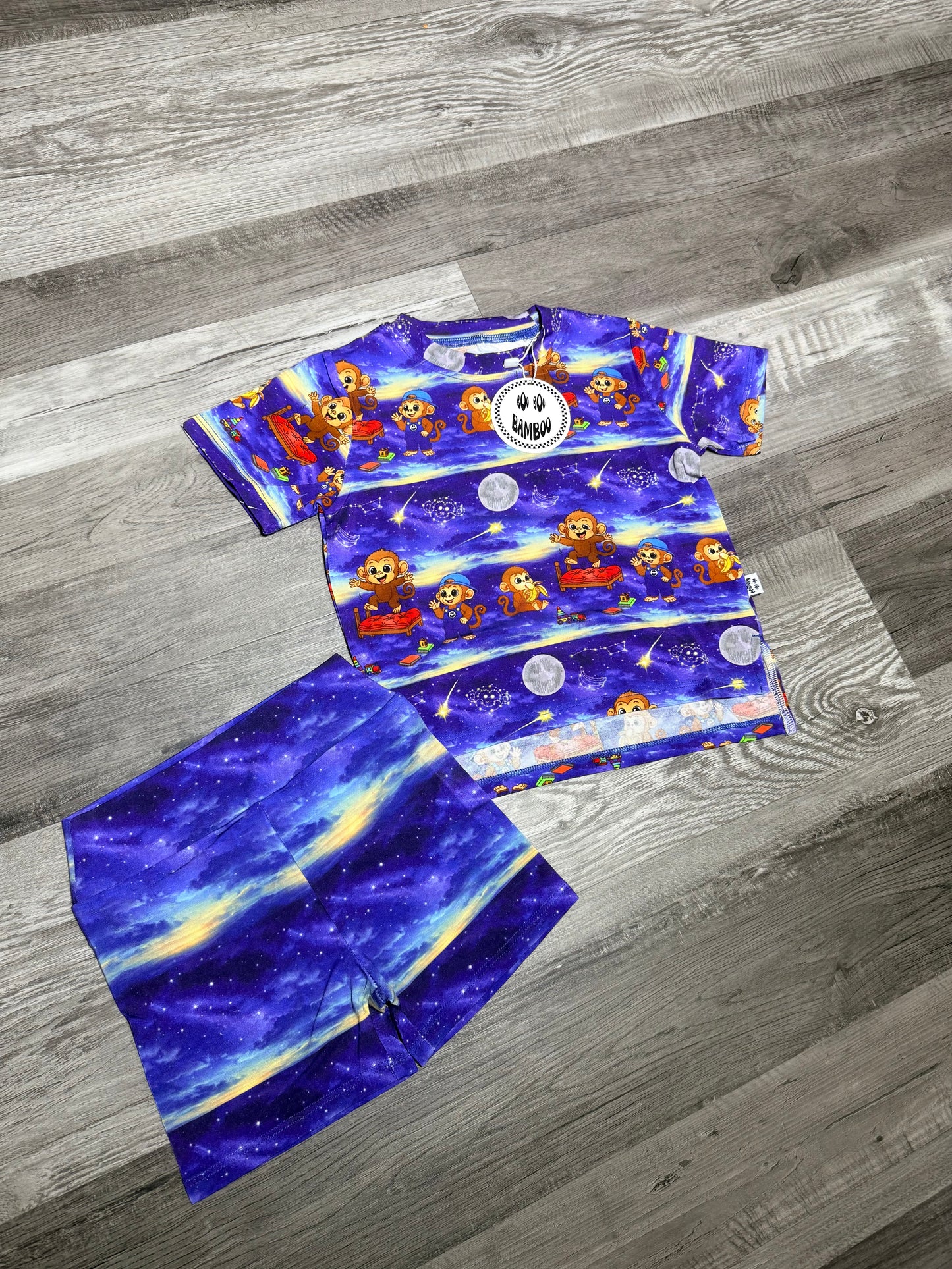 Munkee Boo Boo Biker Short Set