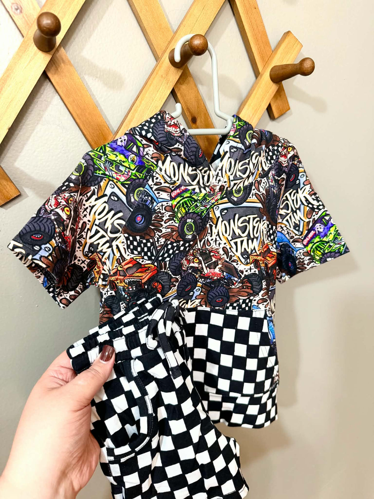 Vrooom Vrooom French Terry Hooded Short Set