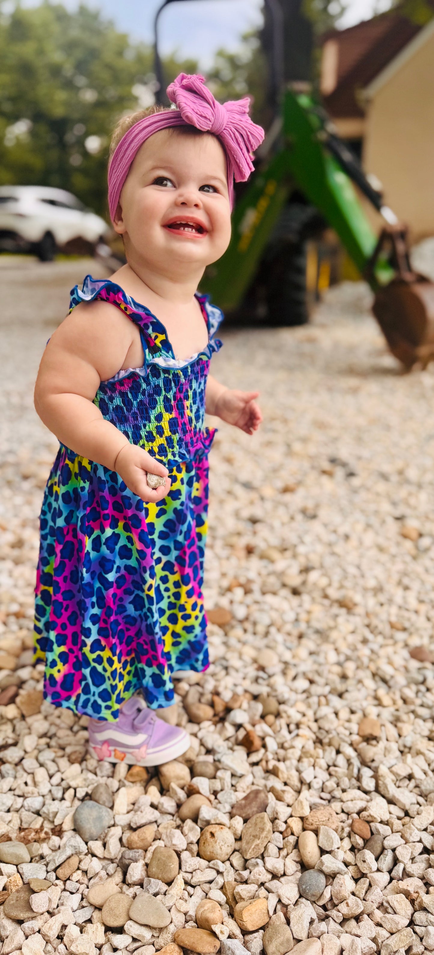 Wild Child Tank Smocked Twirl Dress