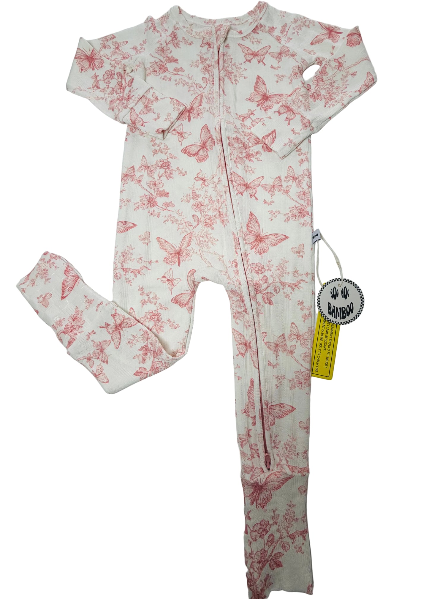 Butterfly Pointelle Zippy