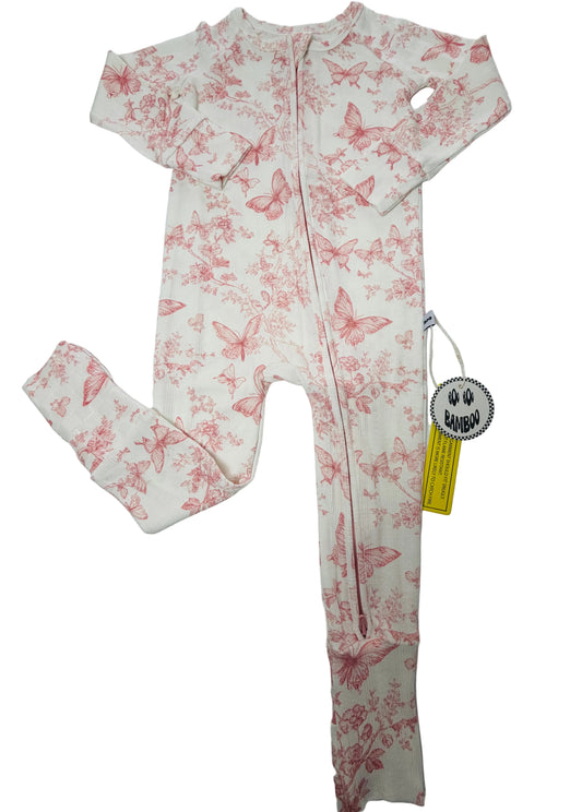 Butterfly Pointelle Zippy