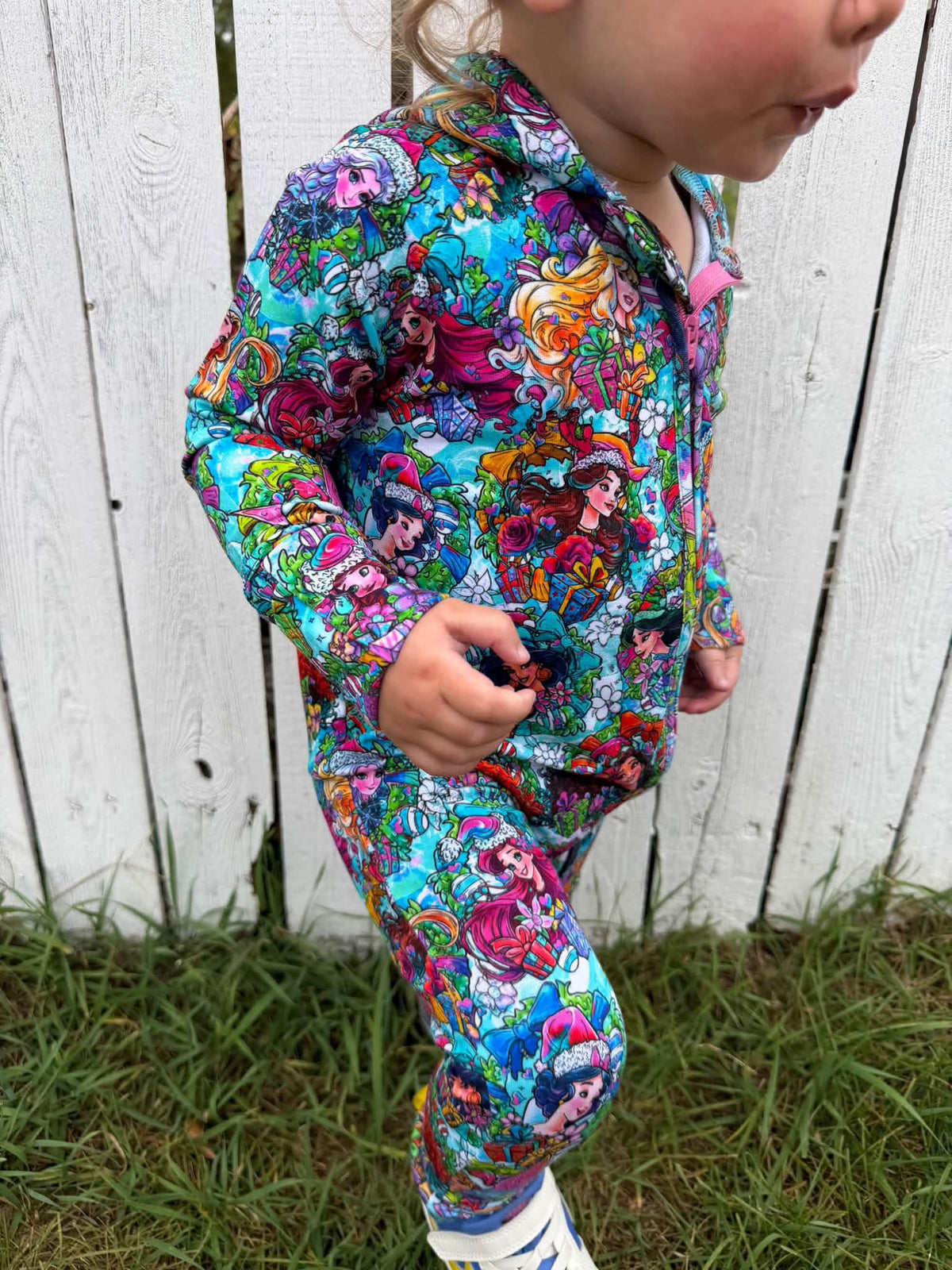 Enchanted Christmas Daywear French Terry Hooded Zippy