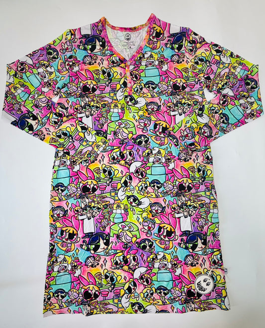 Girl Gang Power Long Sleeve Nightgown