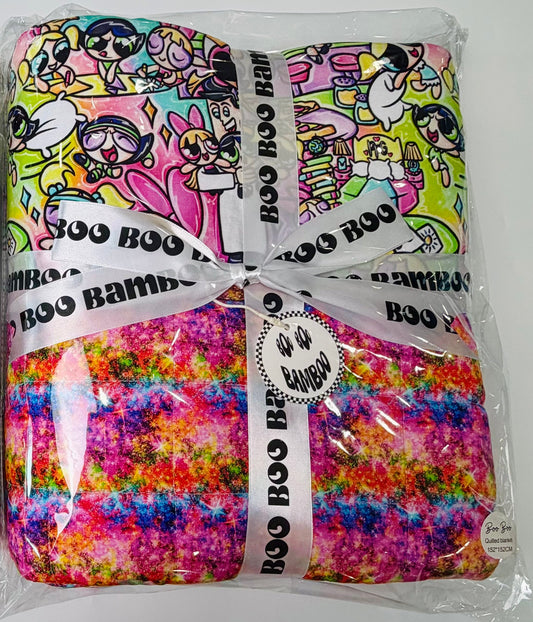 Girl Gang Power Quilted Bamboo Blanket - 60x60